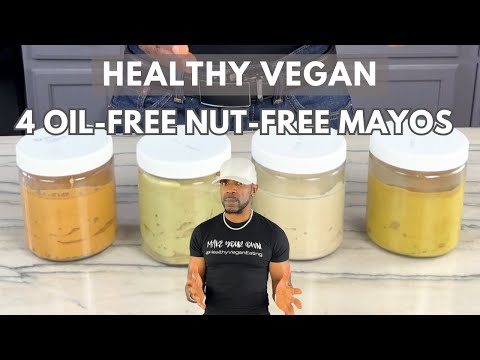 Healthy Vegan Easy Oil-free, Nut-free Mayo (Chipotle, Pesto, Golden, Plain)