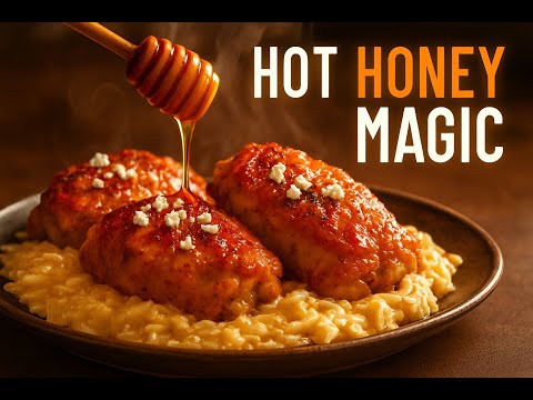 “Crispy Chicken with Feta & Hot Honey Orzo – The Dinner You’ll Make Again & Again!”