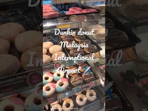 Loja de donuts Dunkin Aeroporto Internacional da Malásia #mukbang #ofwlife