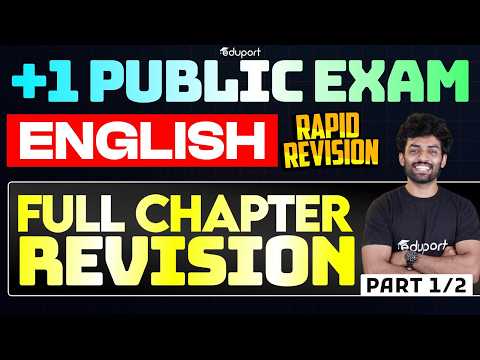 Plus One English | Full Chapter Revision - Part 1/2 | Eduport Plus One