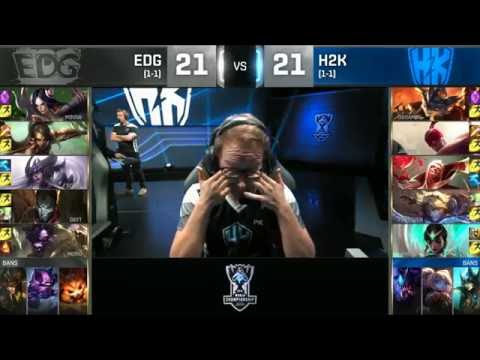Highlights LOL - 2016 WORLDS GROUP STAGR - Day 4 -  EDG vs H2K