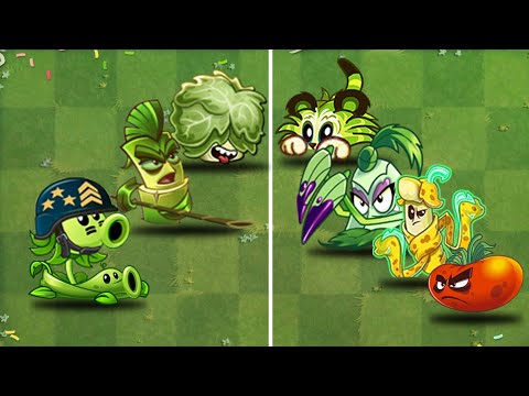 02 Team Plant Mega Gatling Pea VS Pokra - Which Team Plant Strongest? -    PvZ 2 Team Plant