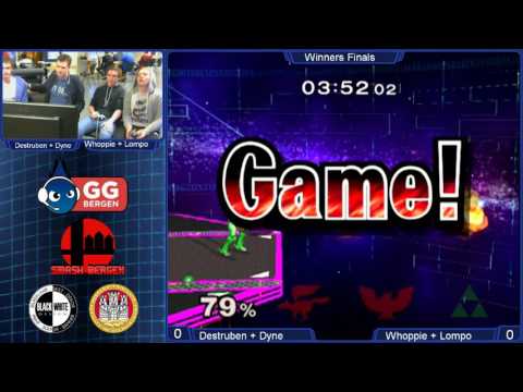 GG Bergen FredagsSmash II - Melee Teams - Whoppie + Lompo vs Dyne + Destruben - Losers Semis