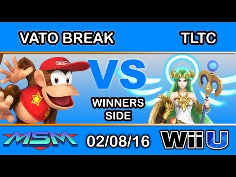 MSM 36 - Vato Break (Diddy Kong) Vs. SCB | TLTC (Palutena) Winners Side - Smash Wii U