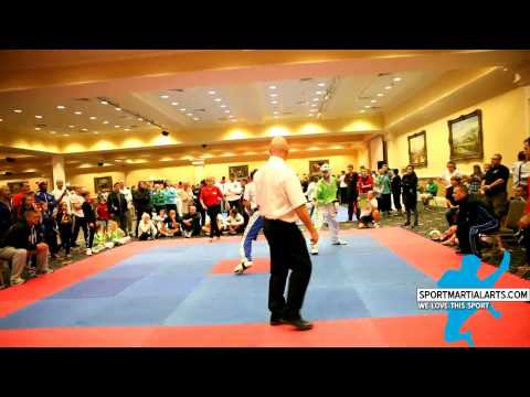 WKC Worlds 2014   Boys Point Sparring Team IRL v Team Scotland