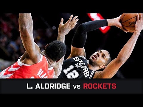 LaMarcus Aldridge's Highlights: 23 PTS, 3 BLK, 2 AST vs Rockets (01.04.2018)