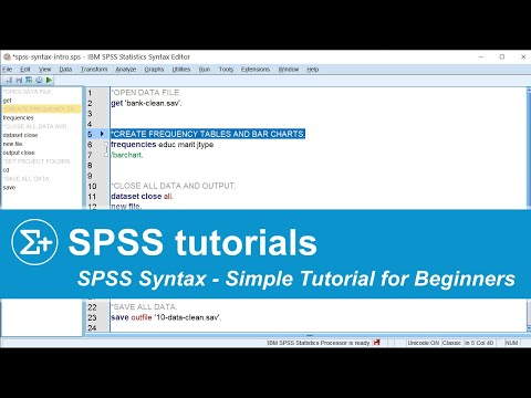 SPSS Syntax - Quick Introduction for Absolute Beginners