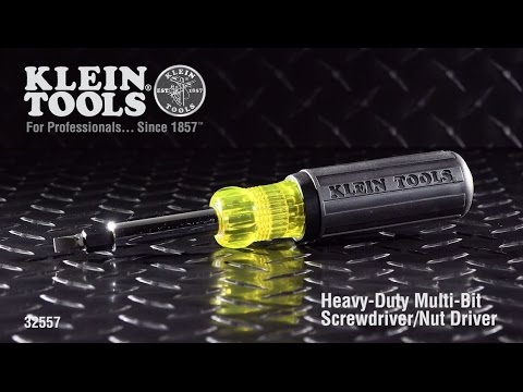Heavy-Duty Multi-Bit Screwdriver/Nut Driver