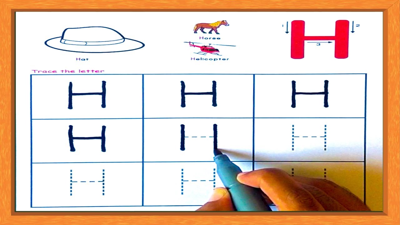 Tracing Letters For Kids | Tracing Letter H | Practice Writing Letter H | Tracing | Preschool Learn