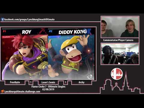 Flame Choke 7 - Frostbyte (Roy) vs. Archy (Y Link, Diddy, Sheik) - LS - Ult Singles (2/9/19)