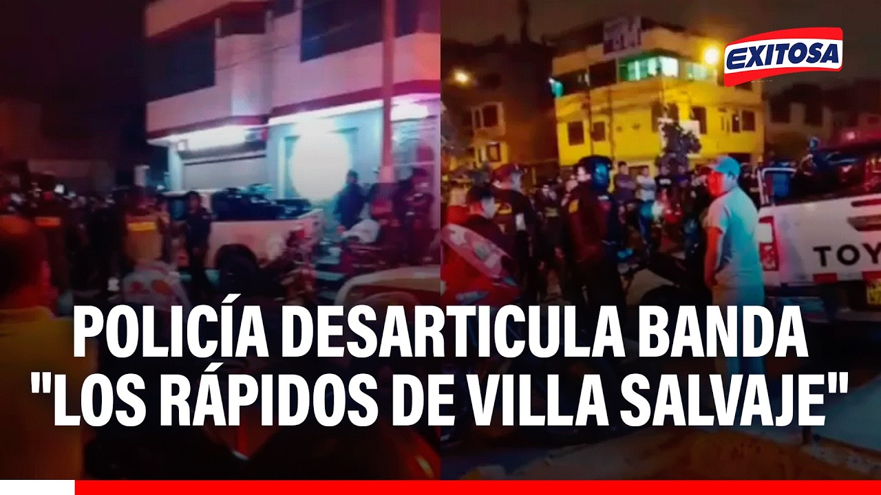 🔴🔵 Chorrillos: Policía desarticula banda "Los rápidos de Villa Salvaje" tras balacera