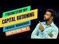 1 TYBAF Capital Rationing Financial Management SIRAJ SHAIKH Mumbai University