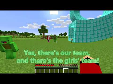 Mikey & JJ vs Girls Choose the Right Tunnel in Minecraft (Maizen)