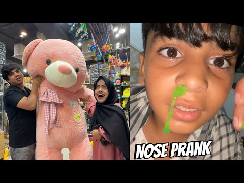 NOSE PRANK on FAMILY 😂