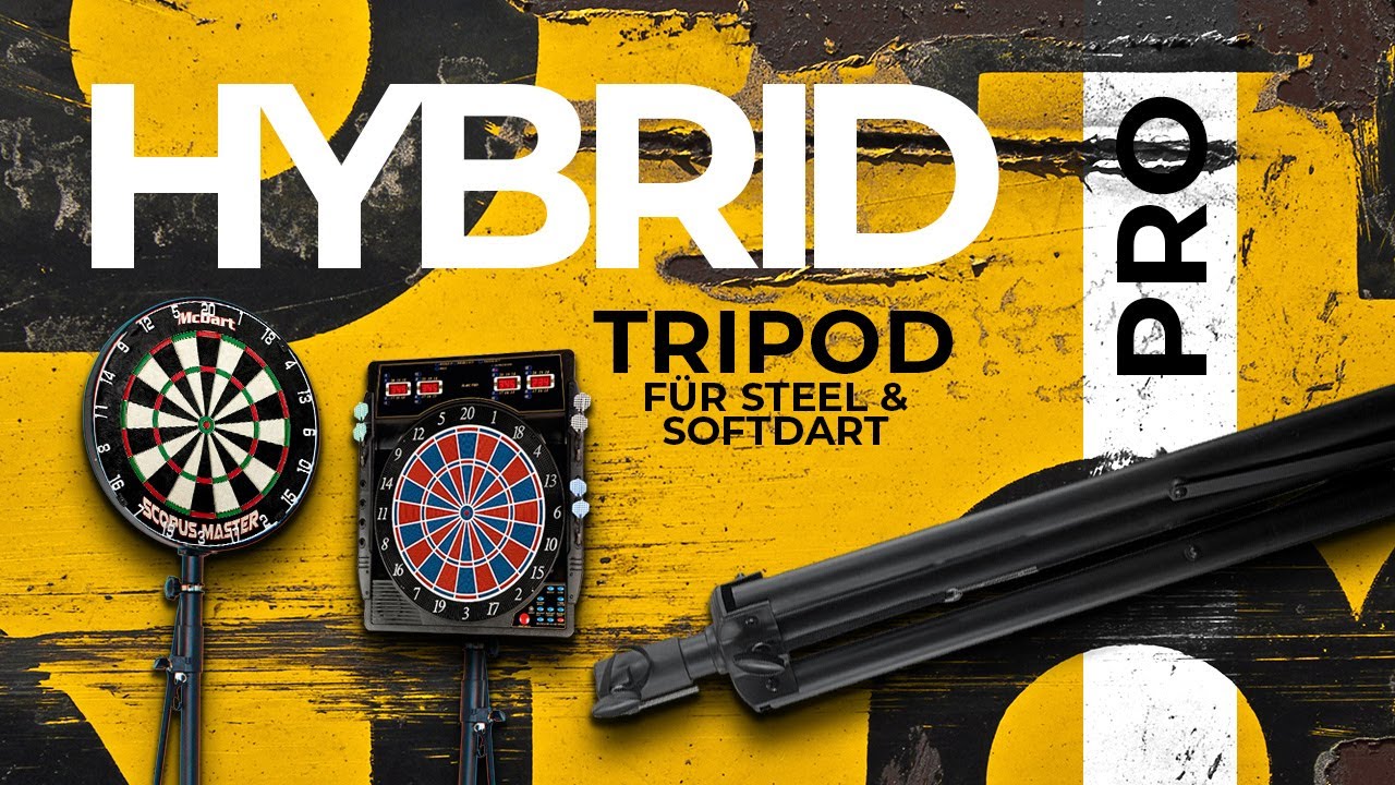 Detail Thumbnail Video McDart Hybrid Pro Tripod Dartboardständer