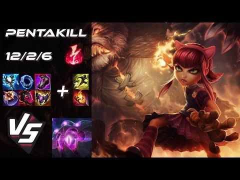 MID Annie vs Vel'Koz [PENTAKILL] - NA Grandmaster Patch 26.1