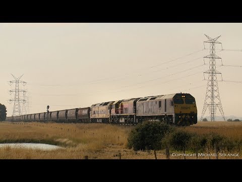 6KN2 SSR Grain Train Approaching Gheringhap Loop - PoathTV Australian Railways