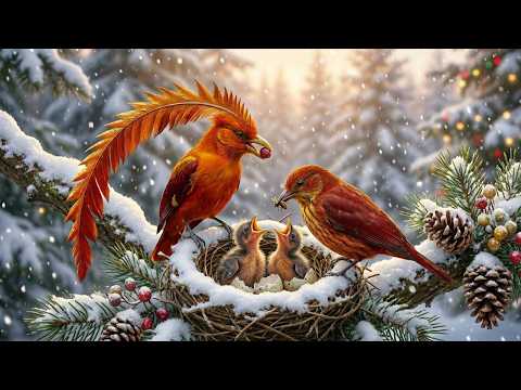 Christmas in the Wild: The World’s Most Beautiful Snow Birds | 4K Winter ASMR