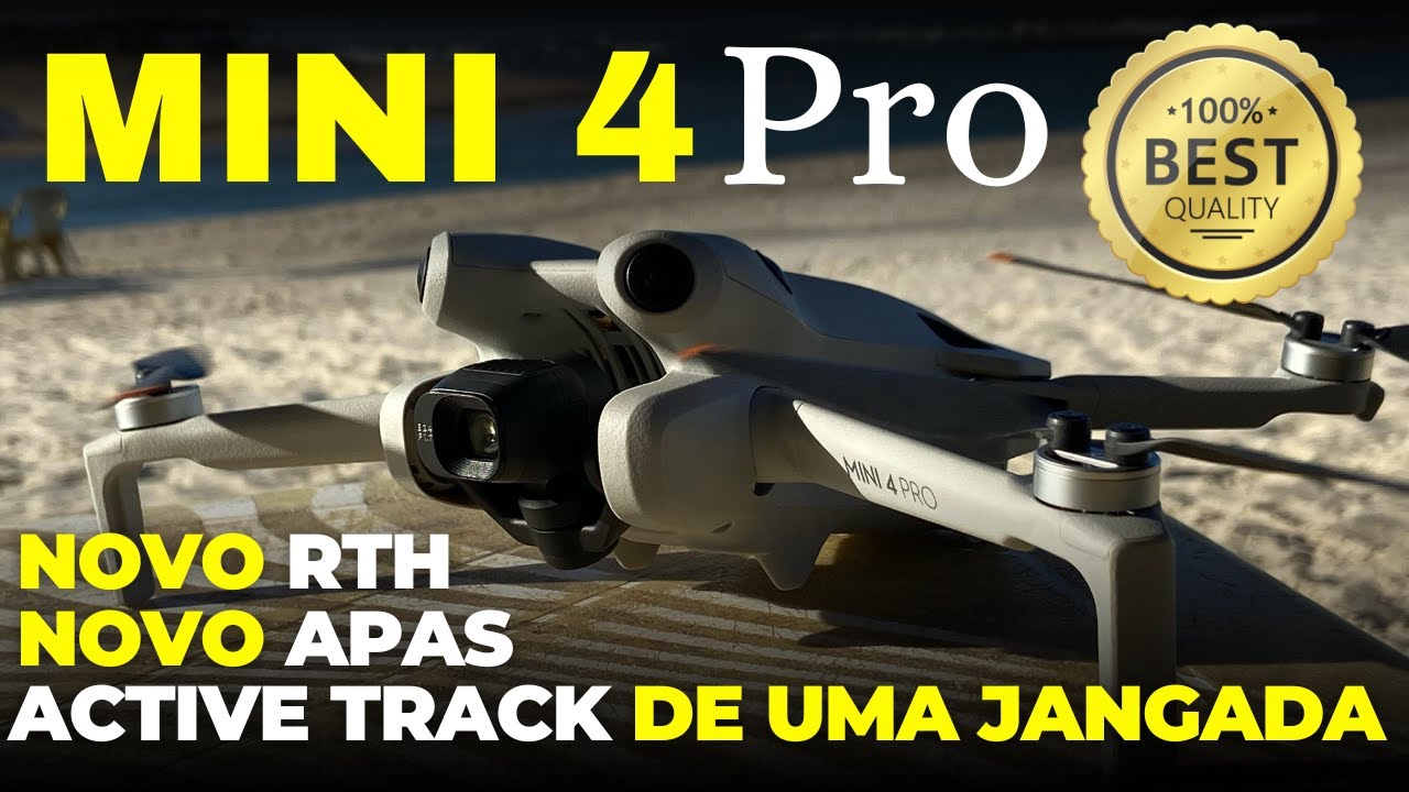 DJI Mini 4 Pro: Drone Compacto e Poderoso ao Seu Alcance | Active Track e Novo RTH com o Curso Drone