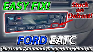 FORD Electronic Climate Control O-Ring Replacement - No More "Stuck On DEFROST!"