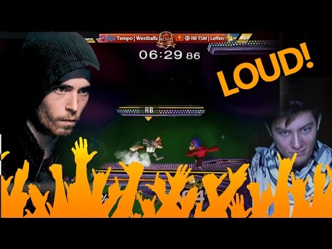 Westballz vs Leffen CROWD CAM BEAST 6 (LOUD)