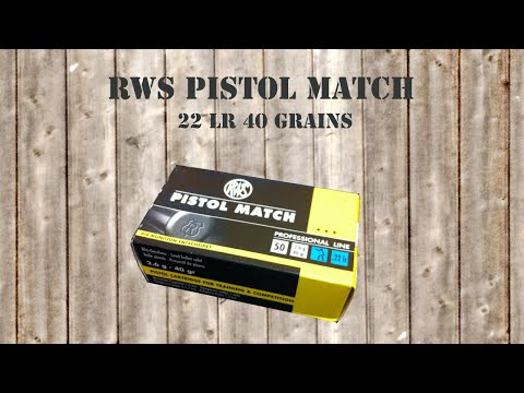 ReloaderTV Check: RWS Pistol Match 22 lr / German
