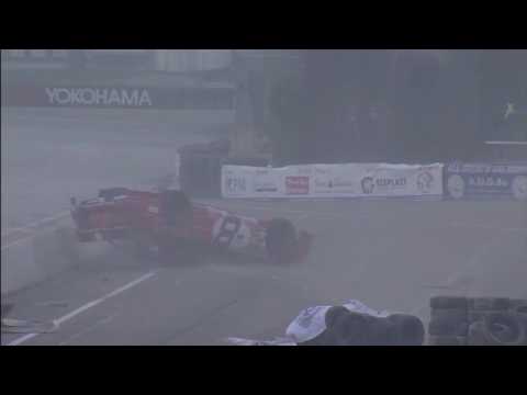 NASCAR Whelen Euro Series 2016. Bologna Motor Show. Dario Caso Flips