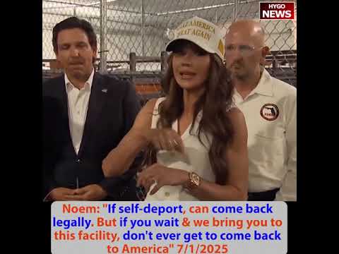 CNN pushing app track ICE, self-deport can come back legally; Alligator Alcatraz! East Coast version
