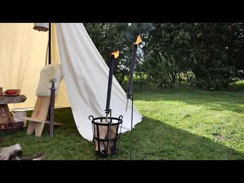 Wachsfackeln & Fackelhalter