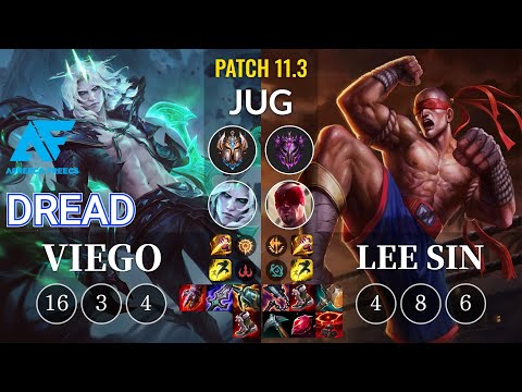AF Dread Viego vs Lee Sin Jungle - KR Patch 11.3