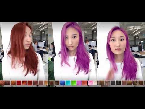ModiFace Augmented Reality Hair Coloration Demo