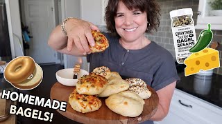 Making Homemade Bagels (everything, cheesy jalapeño…)