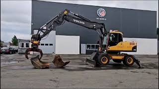 Volvo EW180C, 2008 Modell, Støttebein, skjær, Rotortil, Klype, 2 skuff wheel excavator for sale image 4 Volvo EW180C, 2008 Modell, Støttebein, skjær, Rotortil, Klype, 2 skuff wheel excavator image 4