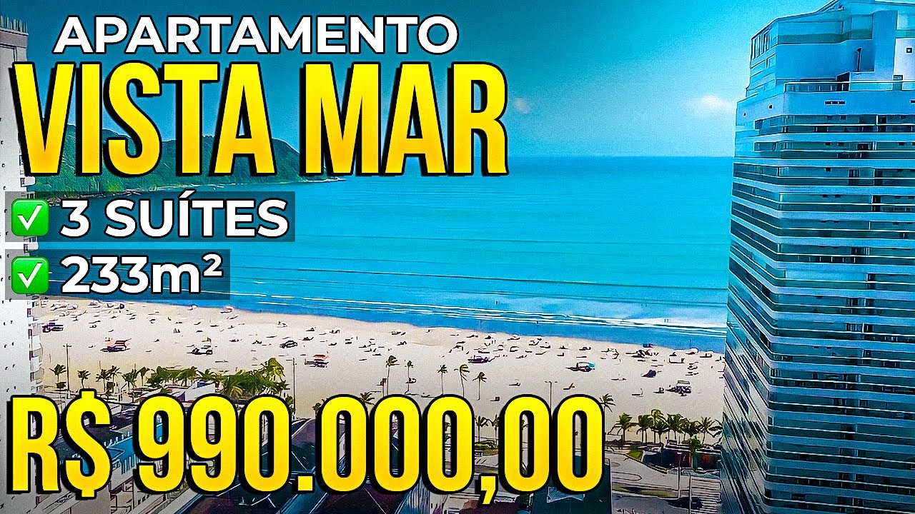 🏠 Apartamento ALTO PADRÃO no Canto do Forte, Praia Grande - SP | Com 3 Suítes | Por R$ 990.000