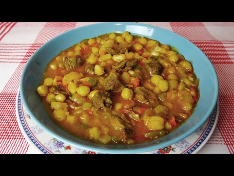 POTAJE DE GARBANZOS Y HABICHUELAS BLANCAS