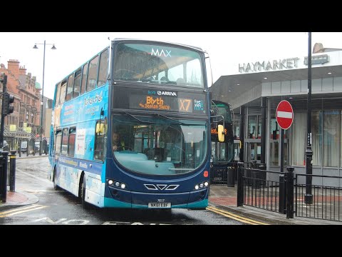 Top Deck View: Arriva North East 7617 (NK61EBF) VDL DB300/Gemini 2