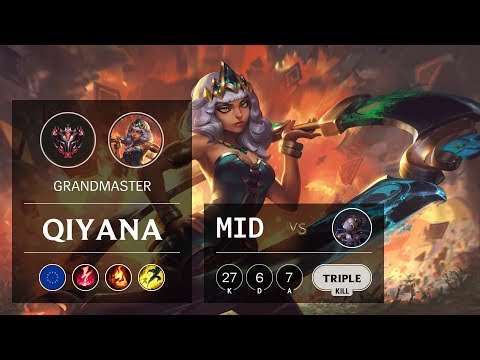 Qiyana Mid vs Orianna - EUW Grandmaster Patch 10.1
