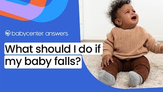 What should I do if my baby falls?