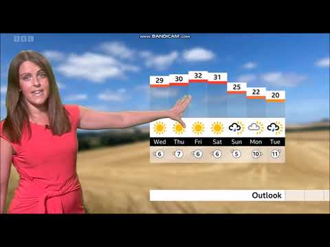 (HD) Alex Osbourne BBC ONE Spotlight weather August 9th 2022 - 60 fps