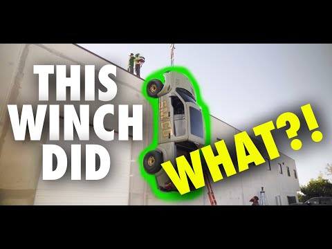 Smittybilt Winch Lifts a Ford Raptor Up a Wall!