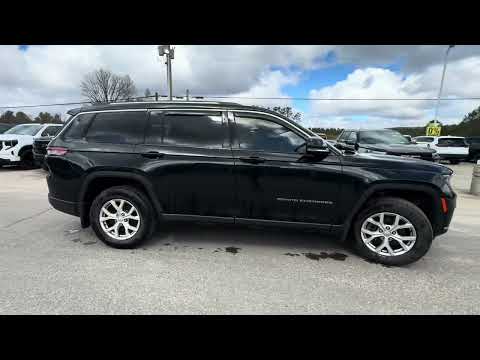 2022 Jeep Grand Cherokee L Limited 4x4 in Black for sale at Boyer Chevrolet Buick GMC Bancroft in Bancroft, ON