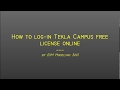 How to log in Tekla Campus license online   Tekla 2019i