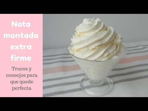 Nata Montada Extra Firme ¡Ideal para decorar o rellenar!