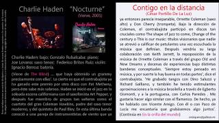 Contigo en la distancia (César Portillo De La Luz) - Charlie Haden