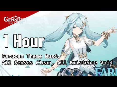 1 Hour Faruzan Theme Music - All Senses Clear, All Existence Void (KemQuy Remix) | Genshin Impact