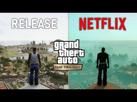 GTA Trilogy: Definitive Edition - Release vs Netflix Mobile Comparison