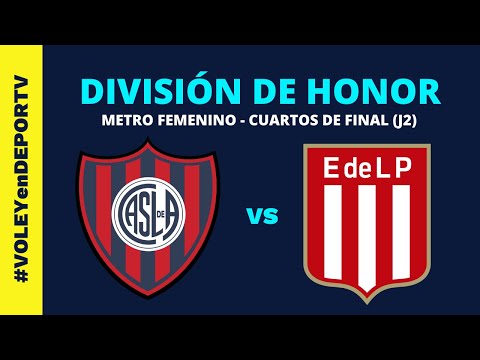 San Lorenzo vs Estudiantes LP - División de Honor - Metro Femenino Vóley - Cuartos de Final -Juego 2