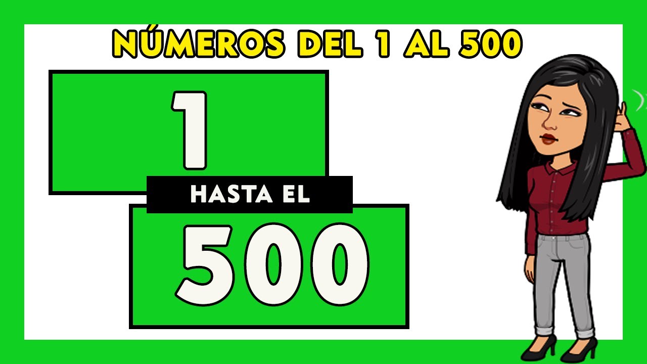 ✅Números del 1 al 500 en letras en español | Spanish Numbers 1 - 500