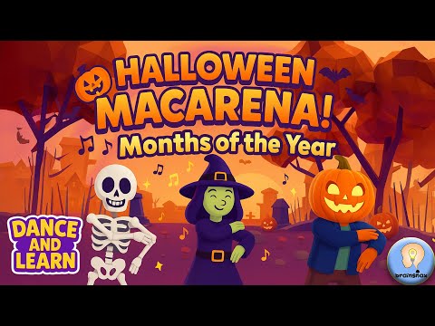 🎃 Halloween Macarena! | Months of the Year Song for Kids
