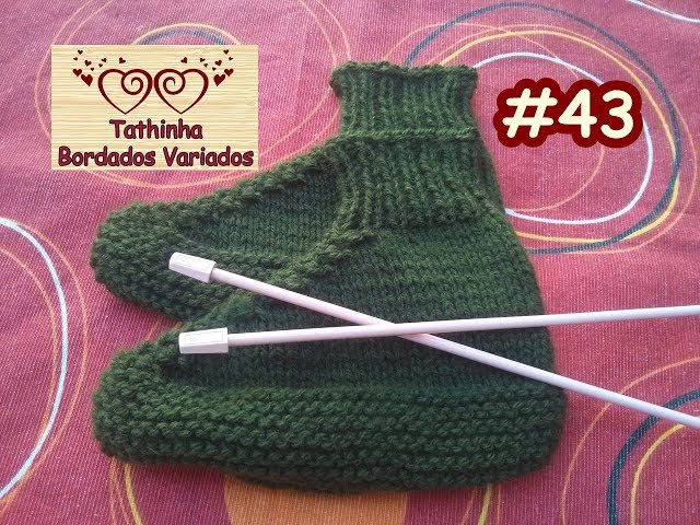 sapatilha de tricô para adulto